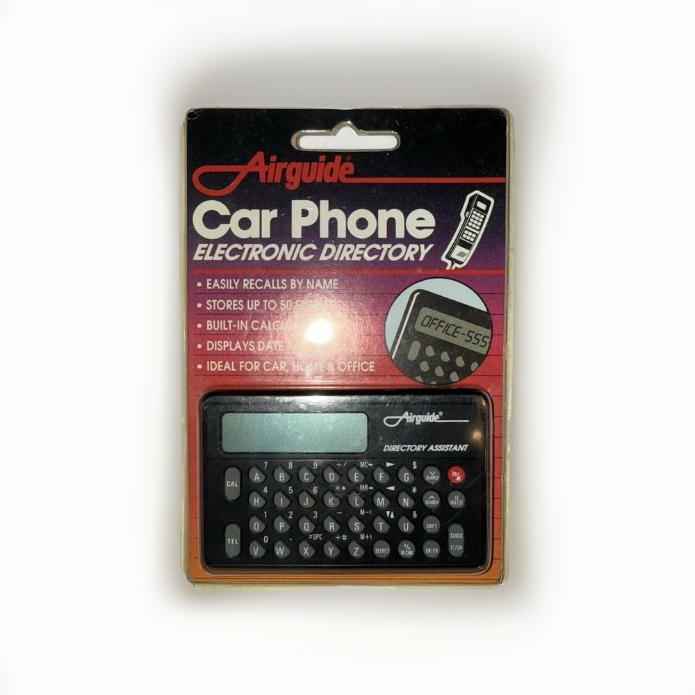 Vintage Airguide Car Phone Electronic Directory Assistant Calculator Model 4110
